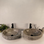 Раковина из мрамора ПАРА! Erozy Grey EM-64817 51*41*15 0188