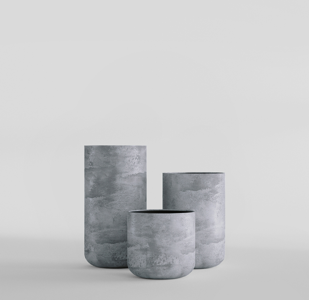 Кашпо, коллекция Concrete, форма TOPPER