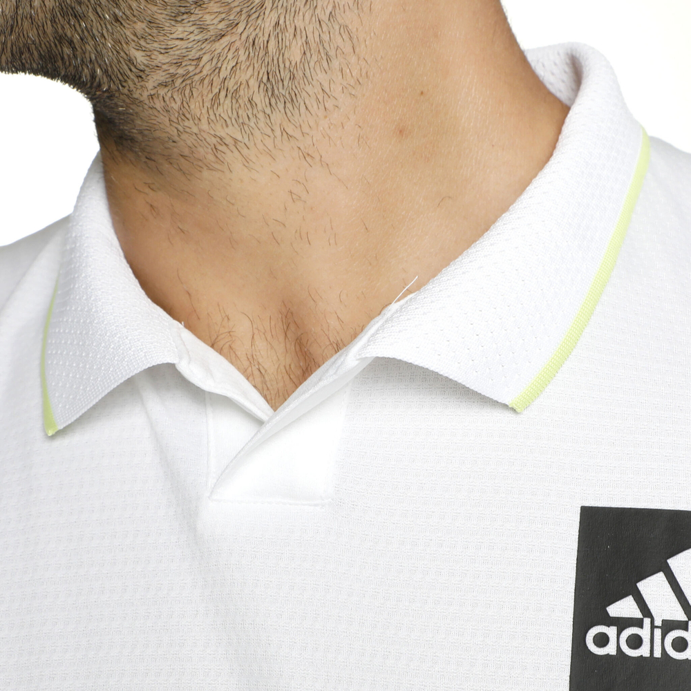 Мужское теннисное поло adidas Paris FLFT Polo Men - White