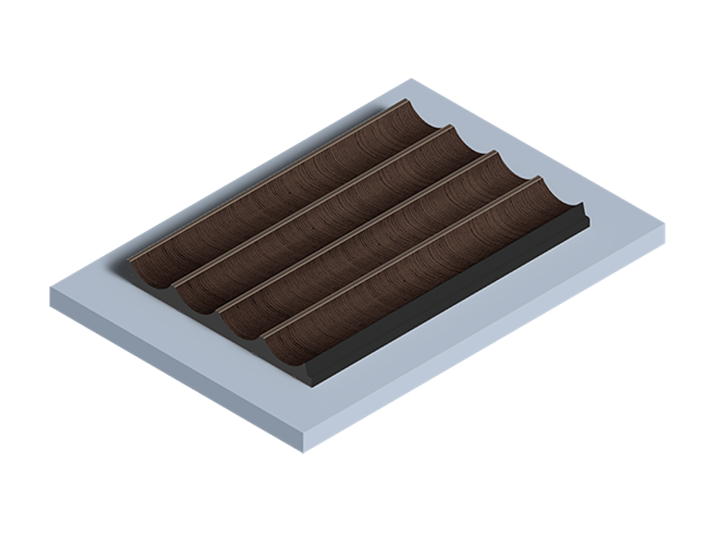 Стеновая панель HiWood декорированная, 270x12 см