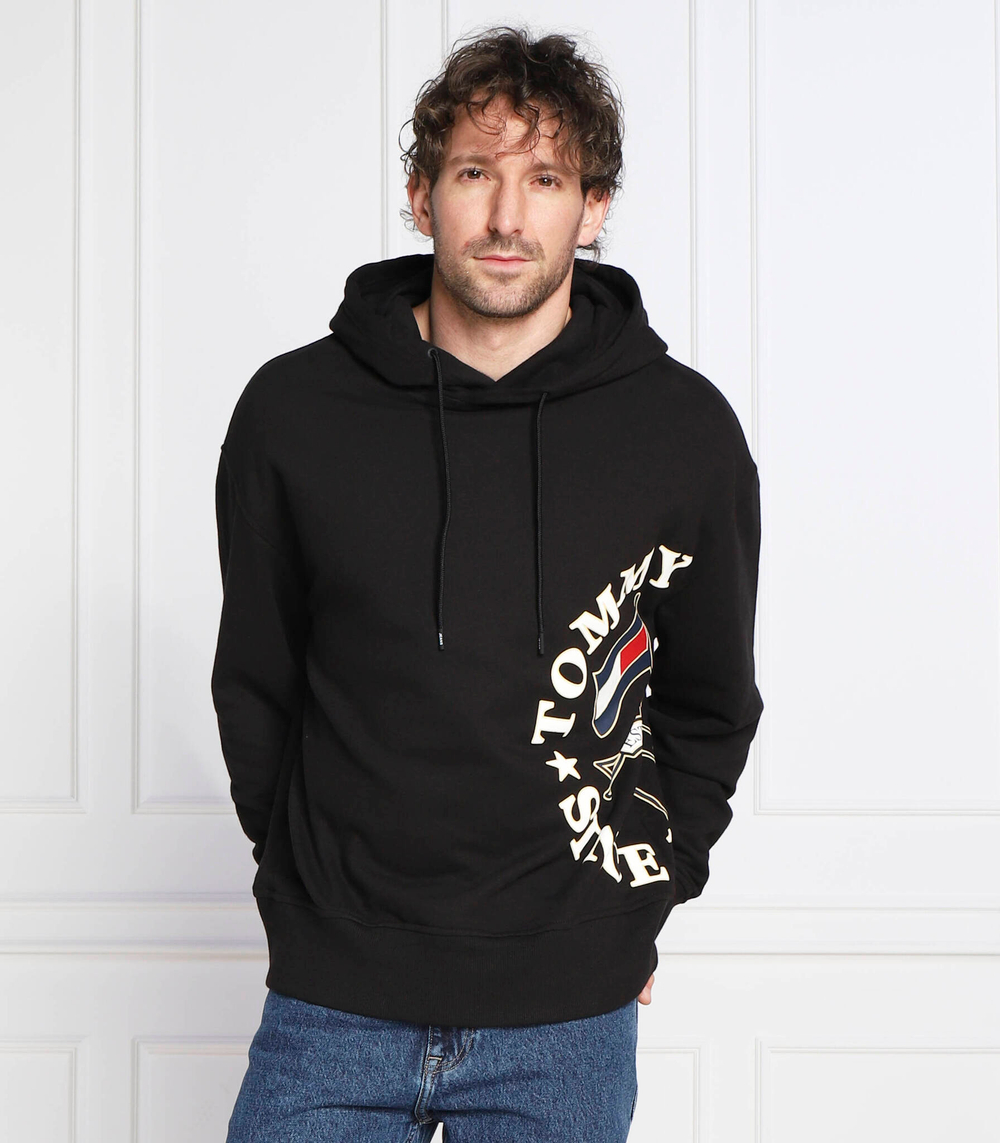 Худи skater prep side Tommy Jeans - черный(DM0DM15025)