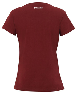 Женская теннисная футболка Tecnifibre Club Cotton Tee - cardinal