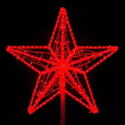 Светодиодная макушка "Кремлевская Звезда" 70 см., Красная, 220В, LTC (LC-13230)