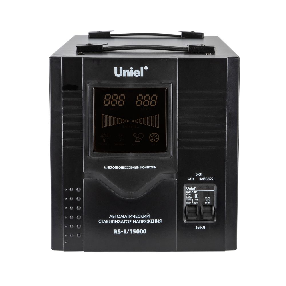 RS-1/15000 Стабилизатор «Uniel» релейный однофазный, 15,0 кВА.