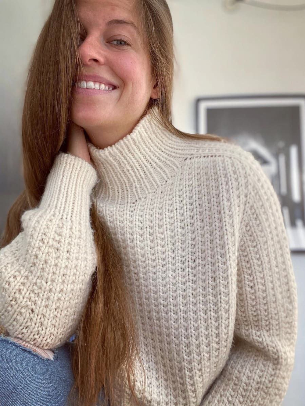 Описание по вязанию свитера спицами "Inca"