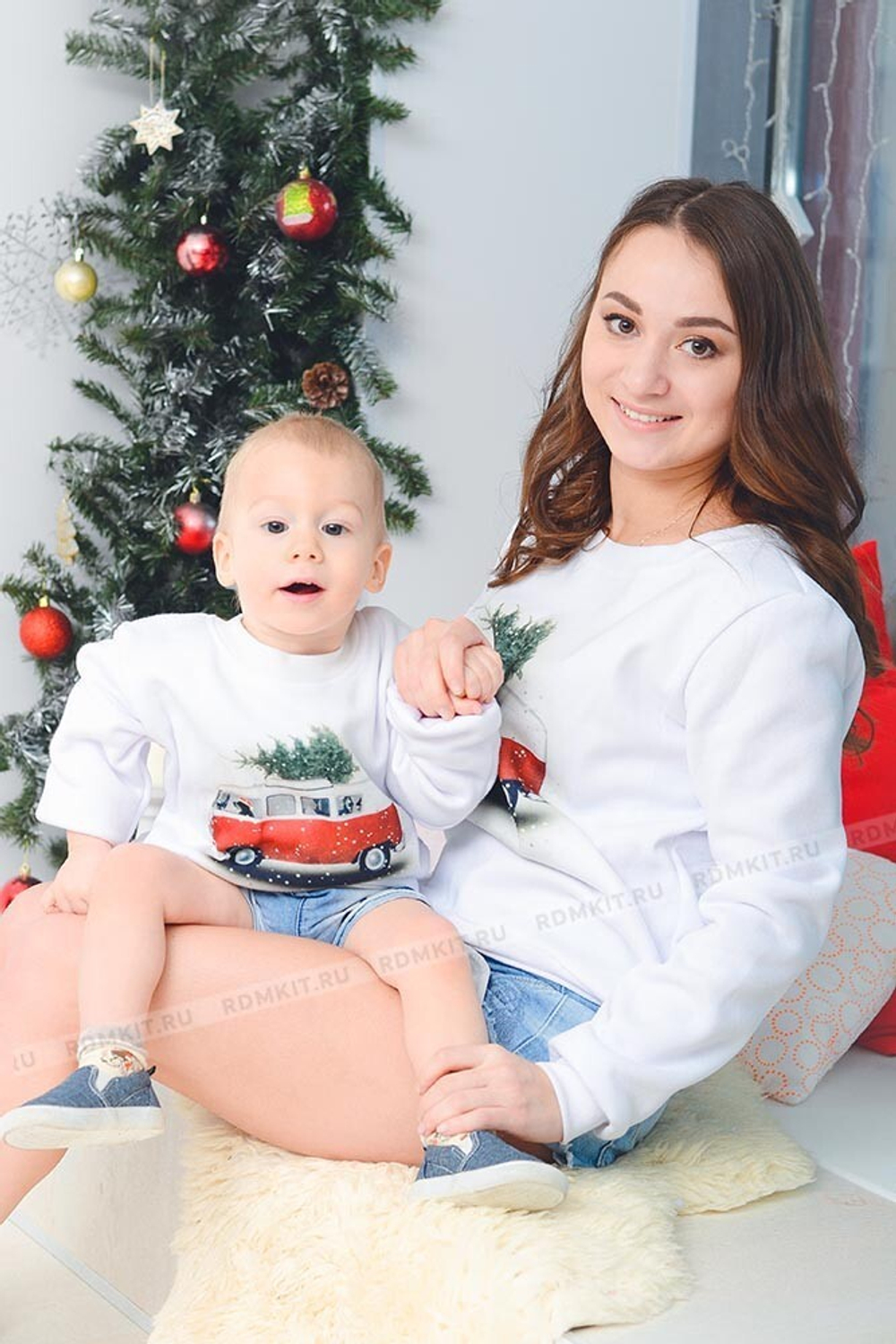 СВИТШОТ ЖЕНСКИЙ ФЛИС, 300 гр, белый, W-301 50 (XL)