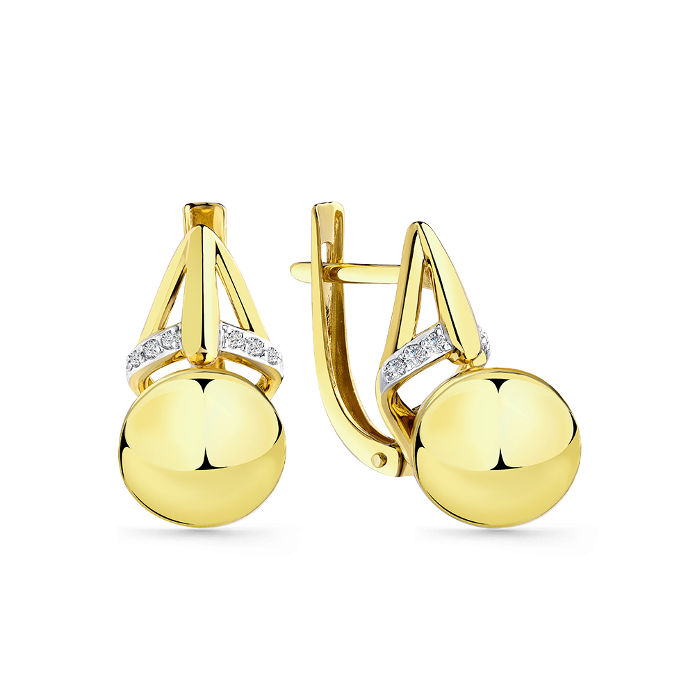 Серьги из золота 585 пробы
