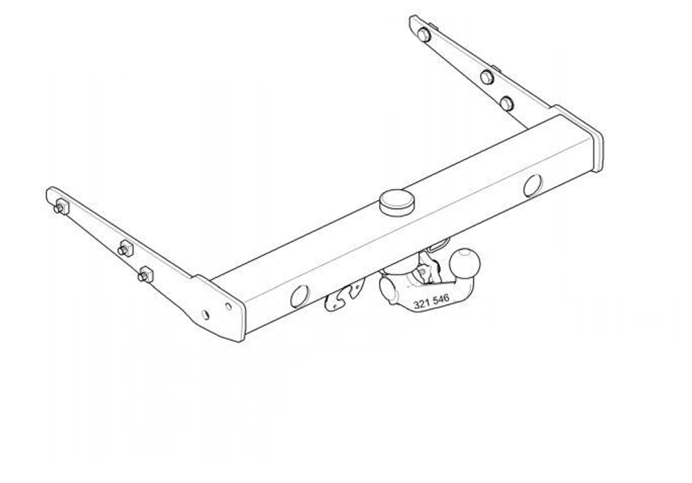 Фаркоп Westfalia 321651900113 Volkswagen Transporter T5, T6(паспорт и сертификат в комплекте)(без электрики)
