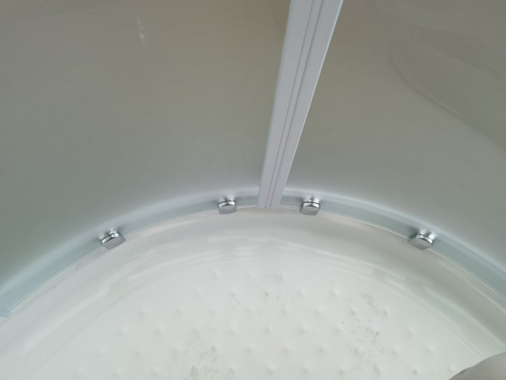 Душевая кабина Esbano (Эсбано) ES-L110CR, с низким поддоном, с электрикой и LED освещением, 110х110х210