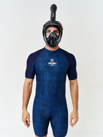 Маска полнолицевая Sargan Планета океан 2.0 черный/черный