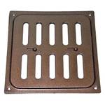 Решетка металлическая регулируемая 155х155 мм медного цвета