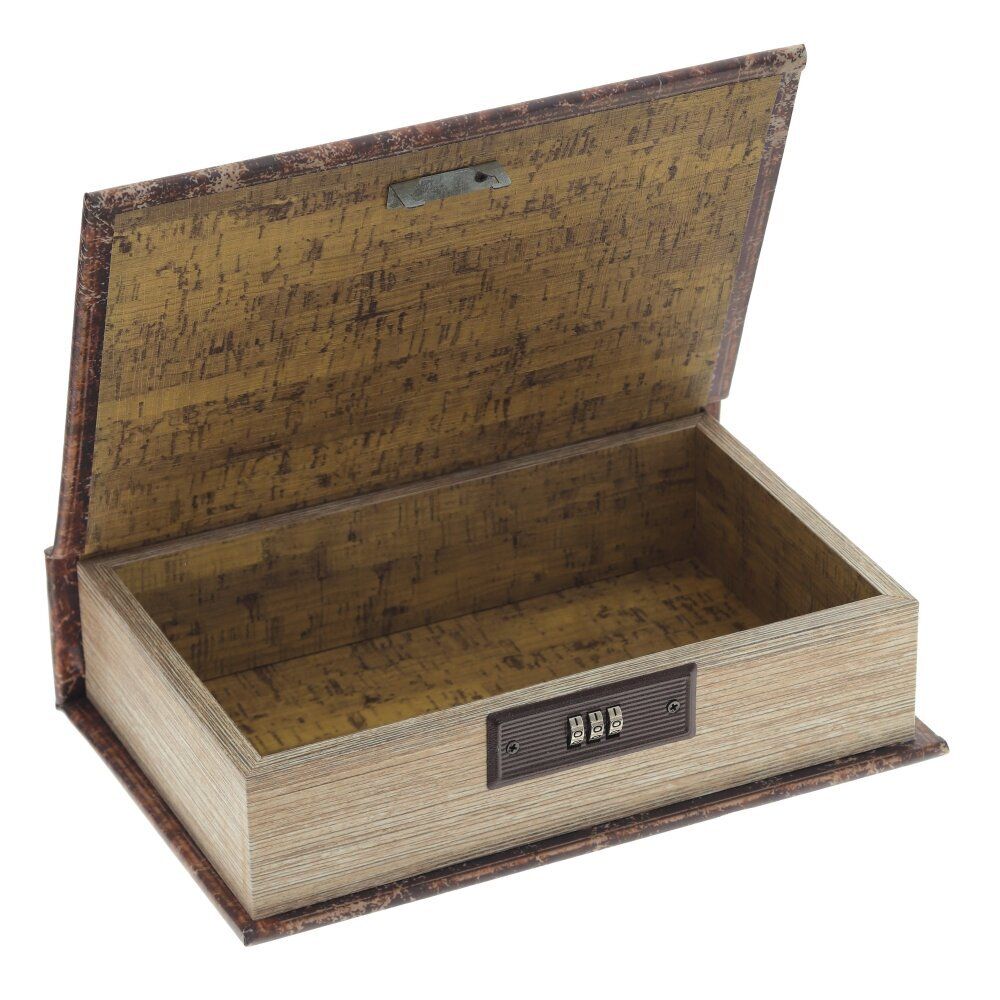 GAEM Шкатулка-книга с кодовым замком, L17,5 W7 H27 см