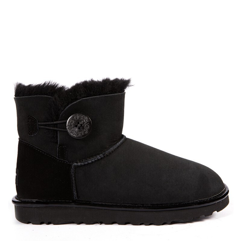 Угги Bailey Button Mini II Metallic Black