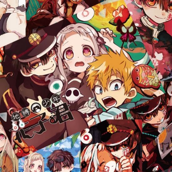 Набор постеров "Туалетный мальчик Ханко-кун" 8 шт, 42х29см