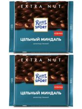 Шоколад тёмный Ritter Sport Цельный миндаль 100 г x 2 шт