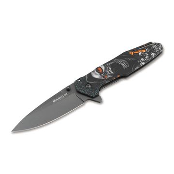 Складной нож Boker 01MB230 Screaming Skull c клинком из стали 440A, рукоять Stainless Steel