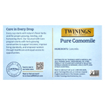 Twinings, травяной чай, чистая ромашка, без кофеина, 50 чайных пакетиков, 75 г (2,65 унции)