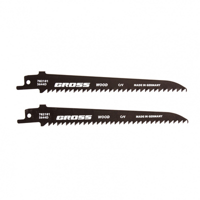 Полотна по дереву для сабельной пилы 4011 - S644D, 130 x 4.2 мм, фигурный рез, 2 шт. Gross