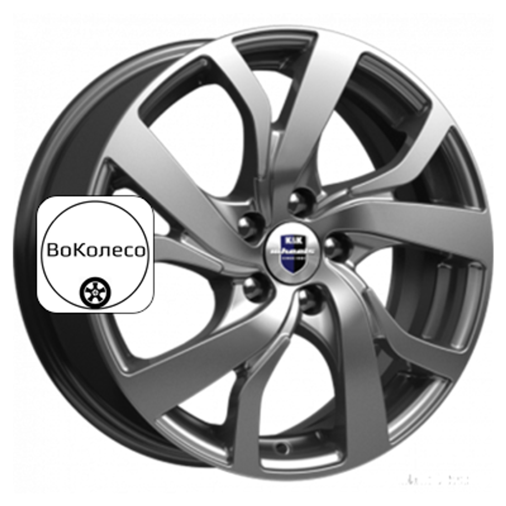 6,5x16/5x112 ET50 D57,1 Палермо-оригинал (КС607) Дарк платинум K&K