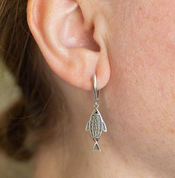 Серьги Рыбки Христовы