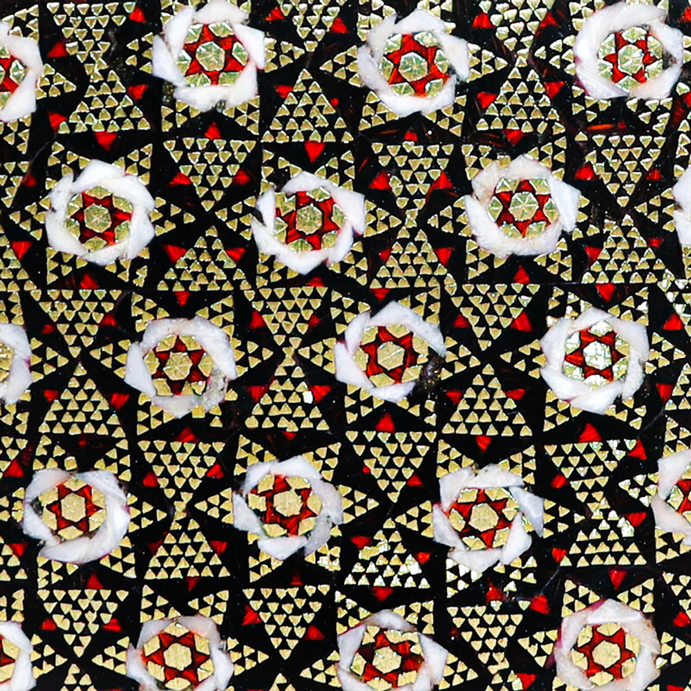 Шкатулка Хатам Кари восьмиугольная (khatam-kari) сувенир из Ирана в технике хатамкари 10103Dark 634