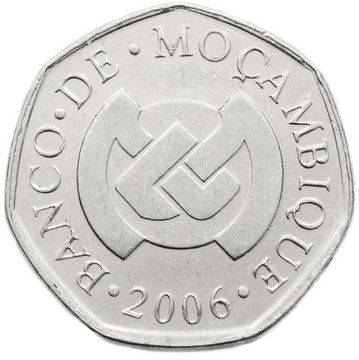 1 метикал 2006 Мозамбик