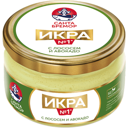 Икра Санта Бремор с лососем и авокадо 180 гр
