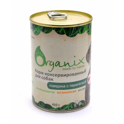 Organix (говядина с перепелкой) - консервы для собак