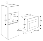 Духовой шкаф Bertazzoni, комбинированный с СВЧ F457PROMWTN