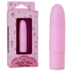 Розовый силиконовый мини-вибратор - 10 см. (Цвет: розовый)