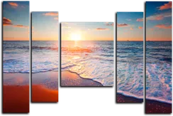 Модульная картина "Морской рассвет"