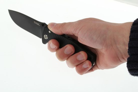 Складной нож Lion Steel "SR-2 MINI" L/SR2A BB c клинком из стали Uddeholm Sleipner®, рукоять ERGAL