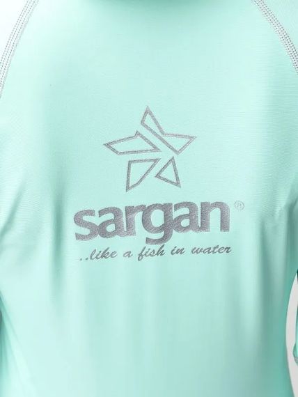 Футболка рашгард лонгслив Sargan Агидель Худи UPF 50+ светло-зеленый