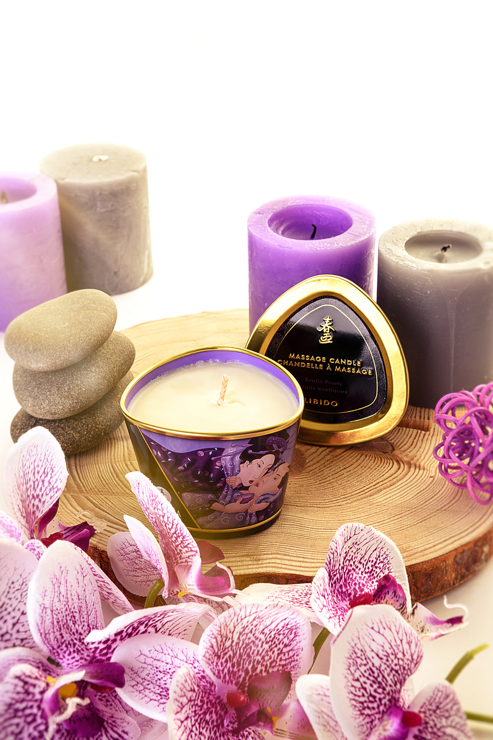 Массажное аромамасло свеча Экзотические фрукты 170 мл