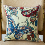 Декоративный гобеленовый чехол для интерьерной подушки Бабочка 38*38
