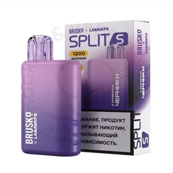 Одноразовая ЭСДН BRUSKO SPLIT S с ароматом черники, 20 мг/см3, 2 мл (М)