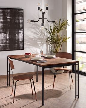 Стол обеденный Mahon 160(220)x90 графит