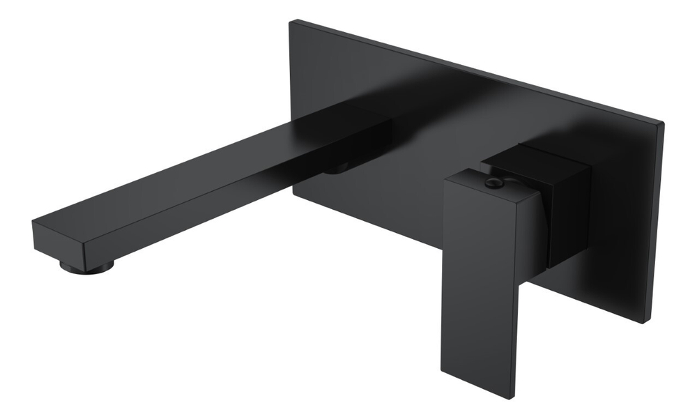 Boheme Смеситель для умывальника из стены Qubic Matt Black