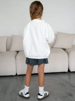 Свитшот для девочки осенний с завязками