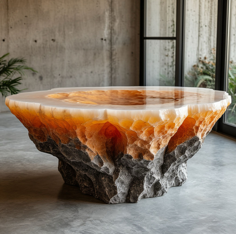 Стол-скала из эпоксидной смолы