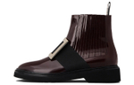 Roger Vivier Viv" Rangers Ankle Boots Women"s Burgundy