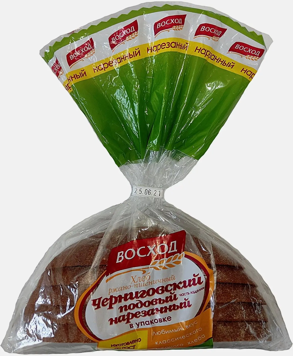 Хлеб Ржаной пшеничный Черниговский нарезанный ХО Восход 250г