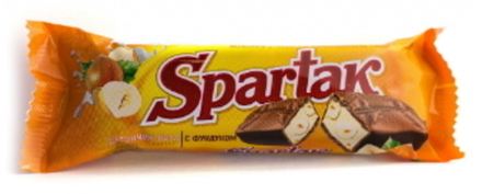 Батончик “Спартак” 45г. нуга с фундуком