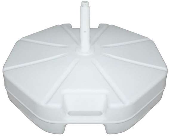 Зонт пляжный с базой на колесах Kiwi Clips&amp;Base, Ø250 мм, серебристый, тортора