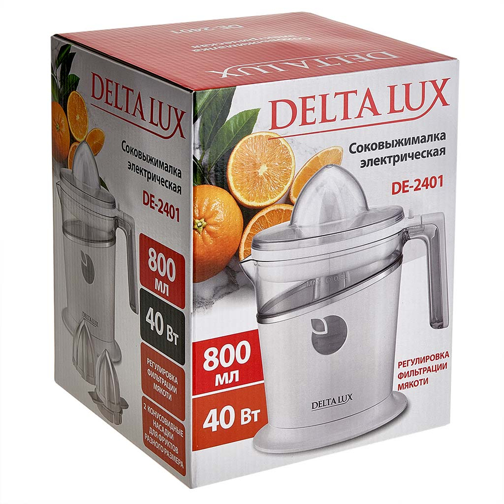 Соковыжималка DELTA Lux DE-2401 белый