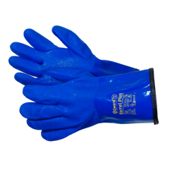 Перчатки Gward Barrel Plus утепленные с обливкой ПВХ синего цвета
