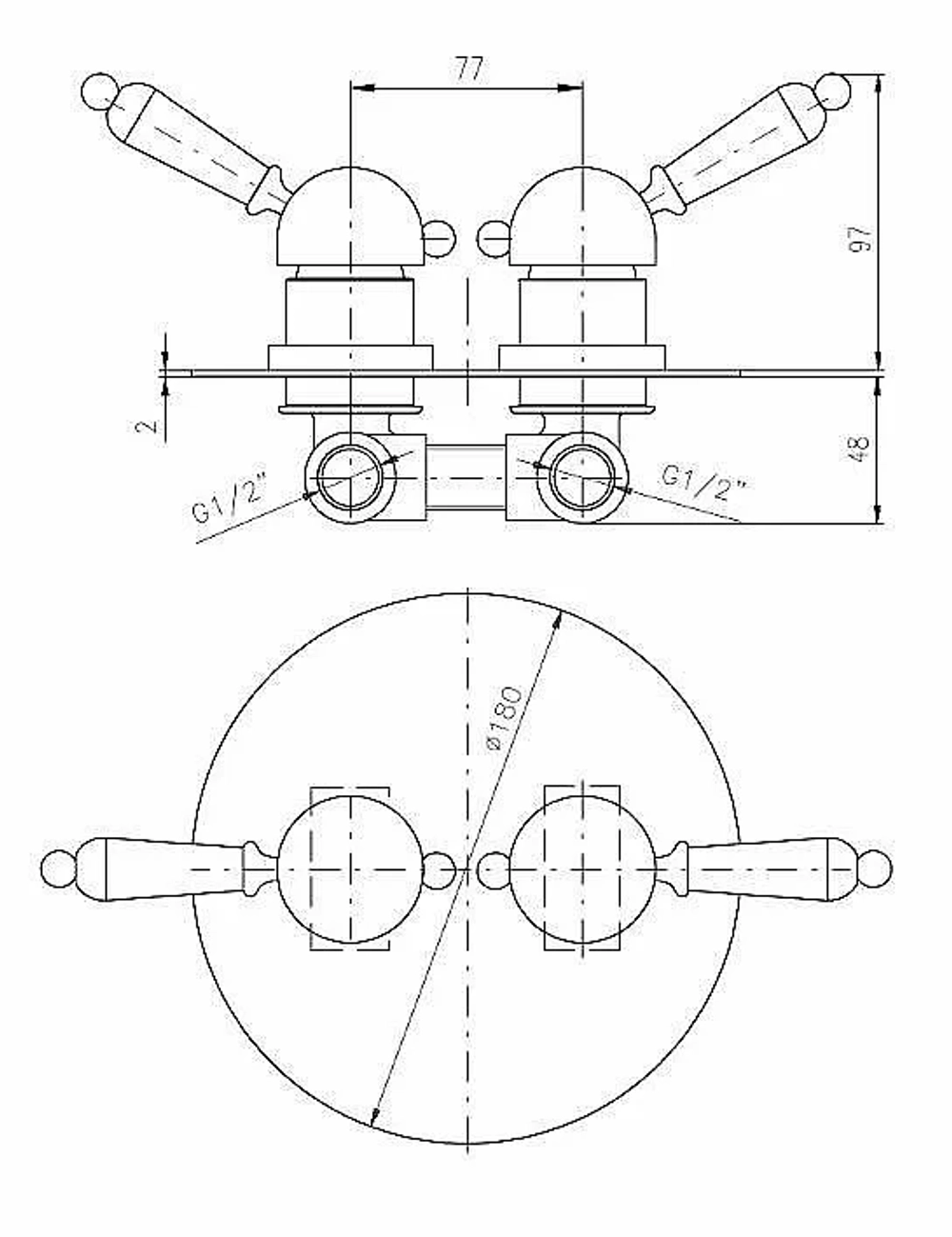 Смеситель для душа Rav-Slezak LABE L086SM