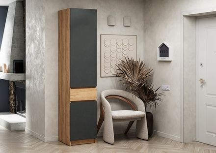 Шкаф Стоуби ШК-500 (дуб крафт золотой/серый графит), Интерьер Центр, г.Пенза