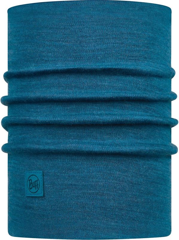 Теплый шерстяной шарф-труба Buff Wool heavyweight Solid Dusty Blue Фото 1