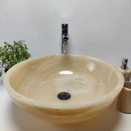 Раковина из оникса Bowl Yellow Big BO-61071 50*50*17